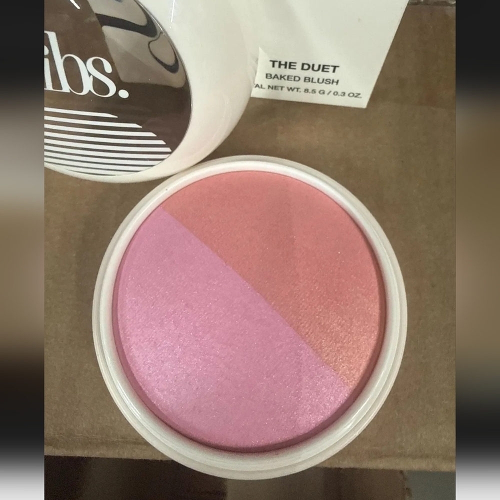 DIBS Beauty The Duet Baked Blush Duo 3-in-1 Blush Pop Star New